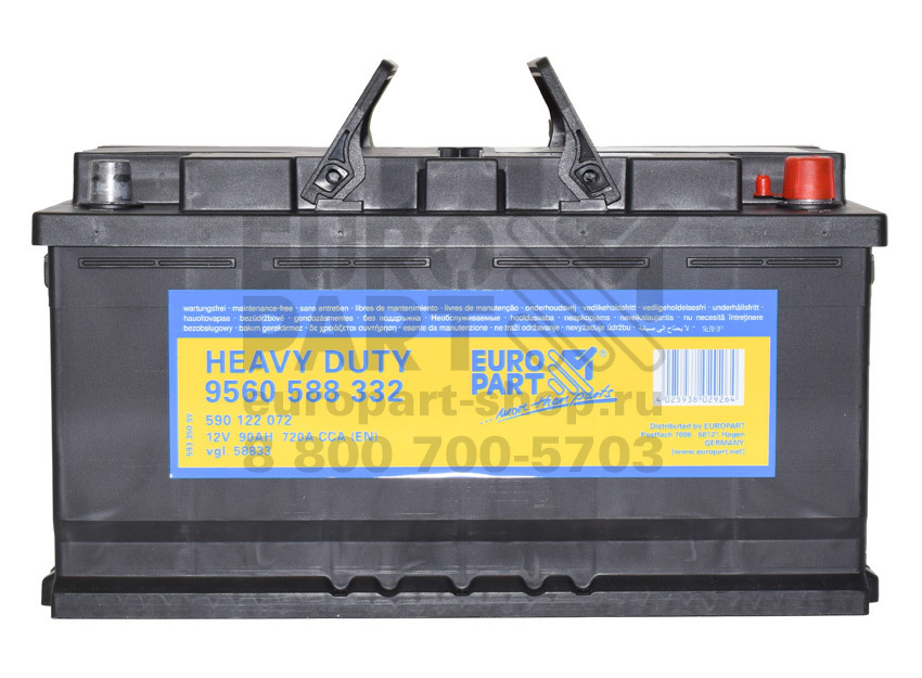 EUROPART / 590122072 - батарея аккумуляторная 12V 90Ah 720A