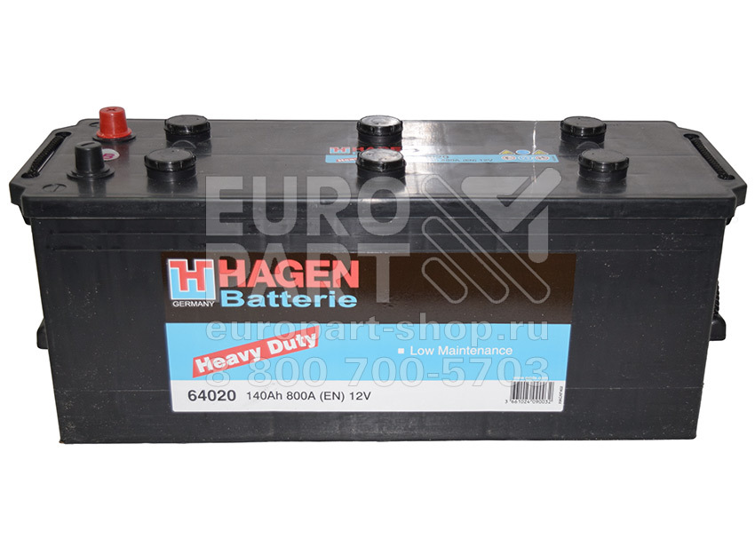 HAGEN BATTERIE / 57412-MTR - батарея аккумуляторная 12V 74Ah 680A